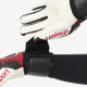 Sarung Tangan Kiper Uhlsport Powerline Supersoft Half Negative Black Red White 101130801