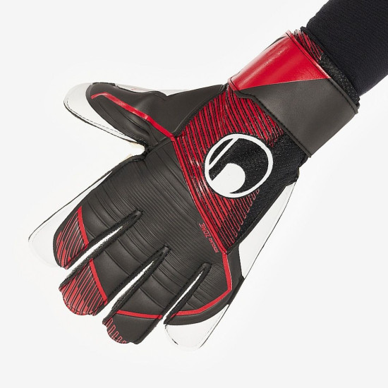 Sarung Tangan Kiper Uhlsport Powerline starter Soft Black Red White 101131201