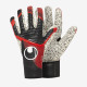 Sarung Tangan Kiper Uhlsport Powerline Supergrip+ Finger Surround Black Red White 101130301