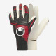 Sarung Tangan Kiper Uhlsport Powerline Absolutgrip Finger Surround Black Red White 101130601