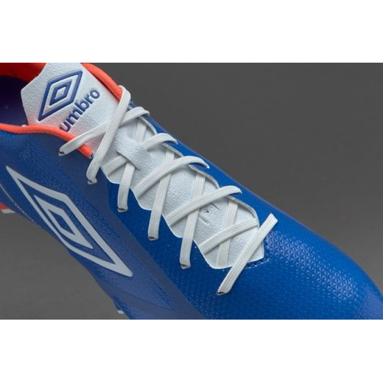 Sepatu Bola Umbro Velocita II Pro SG Dazzing Blue White Fiery Coral 81105U-DR2