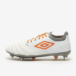 Sepatu Bola Umbro Tocco Pro SG White Carrot Gray 81651U-JM9