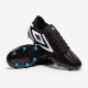 Sepatu Bola Umbro Velocita VI Premier FG Black White Cyan Blue 81685U-SWH