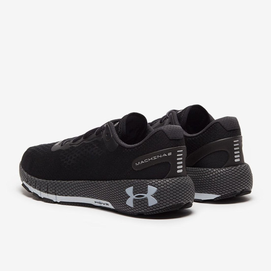 Sepatu Lari Under Armour HOVR Machina 2 Black Pitch Gray Halo Gray 3023539-001