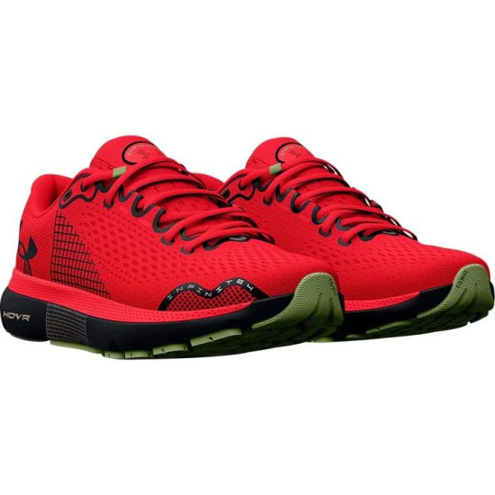 Sepatu Lari Under Armour HOVR Infinite 4 Bolt Red Black 3024897 601-9.5