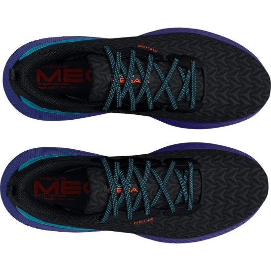 Sepatu Lari Under Armour HOVR Mega 3 Black Sonar Blue 3025308 004-9.5