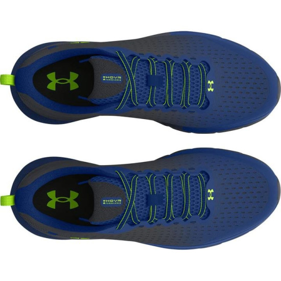 Sepatu Lari Under Armour HOVR Turbulence Blue Mirage Black 3025419 401-8.5