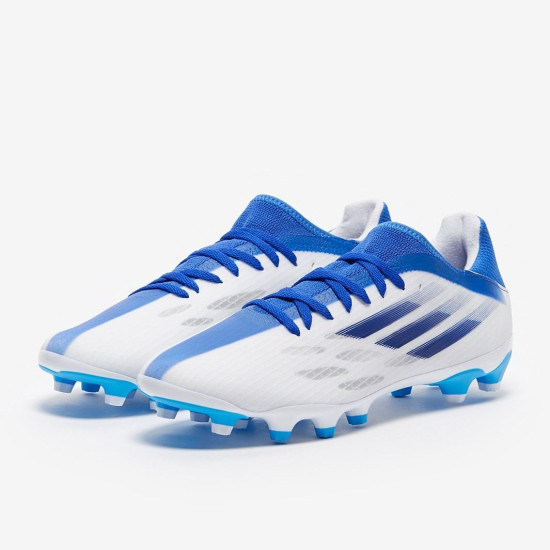 Sepatu Bola Adidas X Speedflow.3 MG White Legacy Indigo Hi Res Blue GW7504